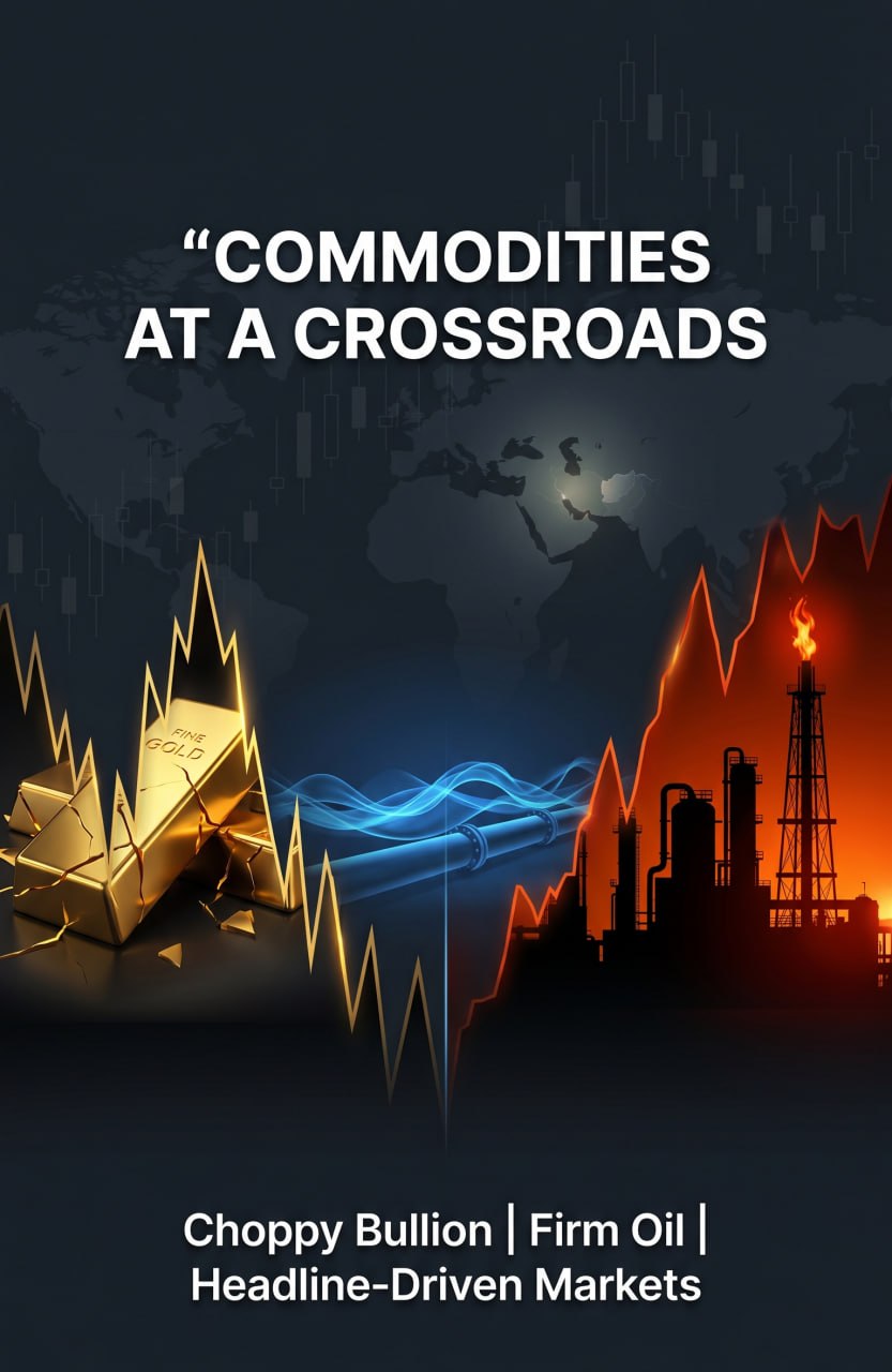 📊✨ Commodities Playbook: Choppy Bullion, Firm Energy & The Real Geopolitics Driving It All